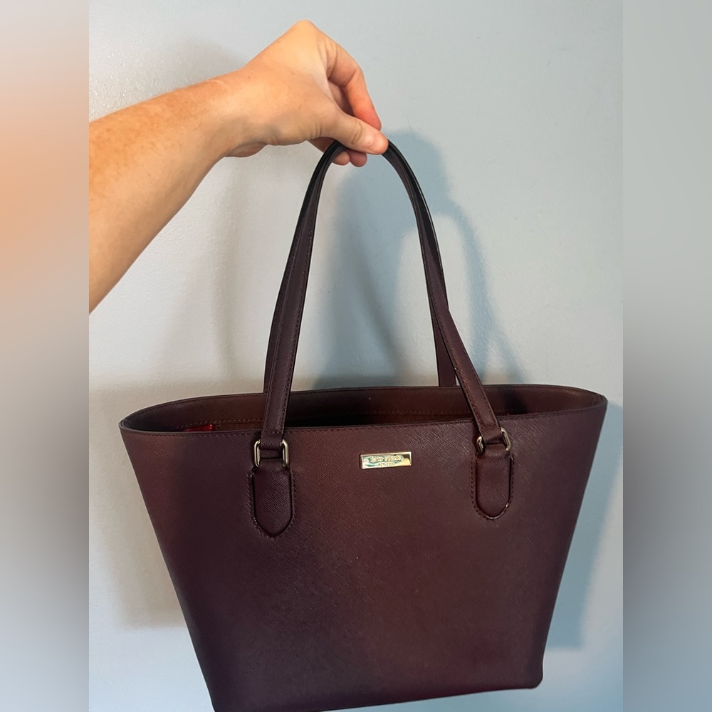 Burgundy Kate Spade Tote